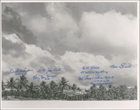 Lot #328 Black Sheep Squadron Signed Photographs - Image 1