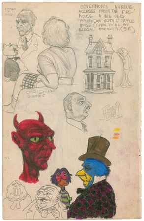 Lot #589 Robert Crumb: Ten original Crumb works, including most probably a Fritz the Cat prototype - Image 1