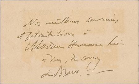Lot #641 Jules Massenet Signed Note - Image 2