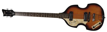 Lot #676 Beatles: Paul McCartney: McCartney signs his trademark instrument, complete with a glowing Caiazzo review - Image 2