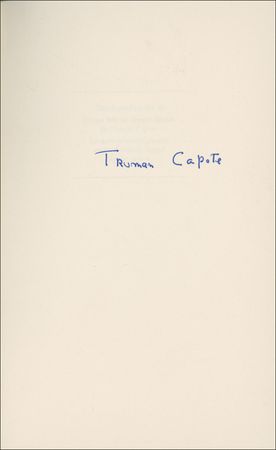 Lot #478 Truman Capote Book - Image 1