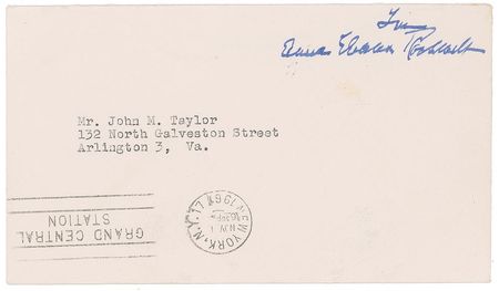 Lot #122 Eleanor Roosevelt and Edith Bolling Wilson Free Franks - Image 1