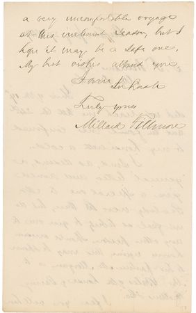 Lot #47 Millard Fillmore: “I send … a general letter, and would give a special one to Mr. Peabody were he there, but do not feel at liberty to give one to any other person” - Image 2