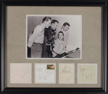 Lot #768 Million Dollar Quartet: Sun Records’ Million Dollar Quartet, including a vintage Elvis - Image 1