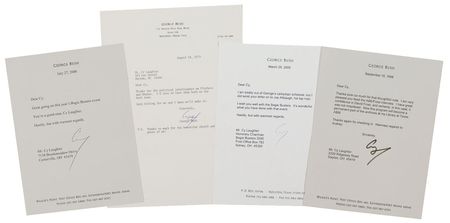 Lot #10 George Bush: “Thanks for the political