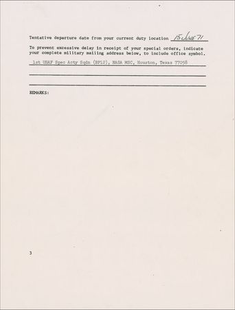Lot #394 Buzz Aldrin: The astronaut who two years earlier became the second man on the moon is transferred from NASA headquarters in Houston - Image 3