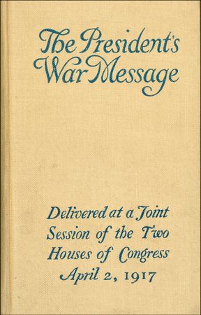 Lot #164 Woodrow Wilson: Signing his address that led to America?s entry into World War I - Image 2