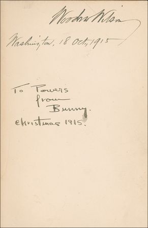 Lot #165 Woodrow Wilson Book - Image 1
