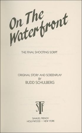 Lot #1025 On the Waterfront: Kazan and Schulberg Book - Image 2
