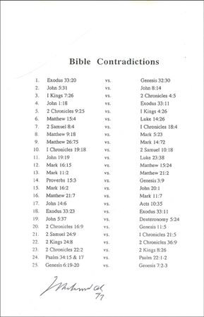 Lot #1090 Muhammad Ali Bible Contradictions - Image 2