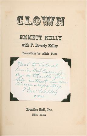 Lot #975 Emmett Kelly, Sr Book - Image 2