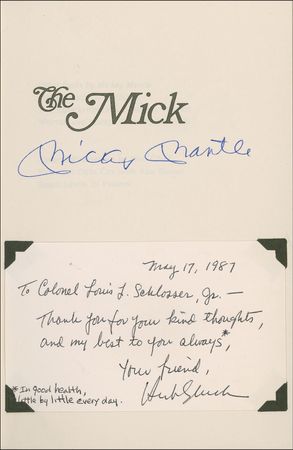 Lot #1213 Mickey Mantle Book - Image 1
