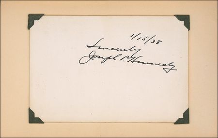 Lot #249 Joseph and Rose Kennedy Book - Image 1