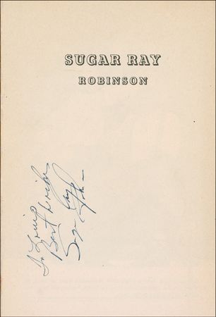 Lot #1259 Sugar Ray Robinson Book - Image 1