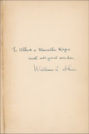 Lot #555 William Shirer Book - Image 1