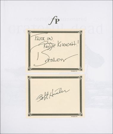Lot #733 Grateful Dead: Hunter and Barlow Book - Image 1