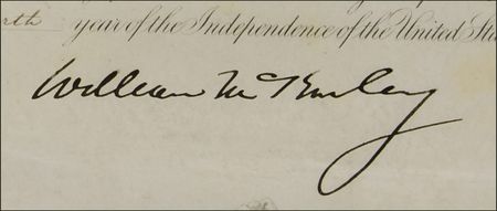 Lot #97 William McKinley Signed Document - Image 2