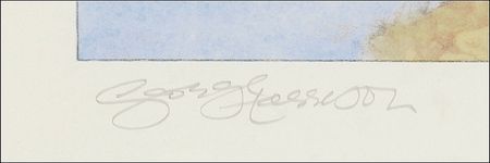 Lot #672 Beatles: George Harrison: Desirable Harrison ‘Here Comes The Sun’ print, inspired conceptually by George Harrison and executed by Keith West - Image 2