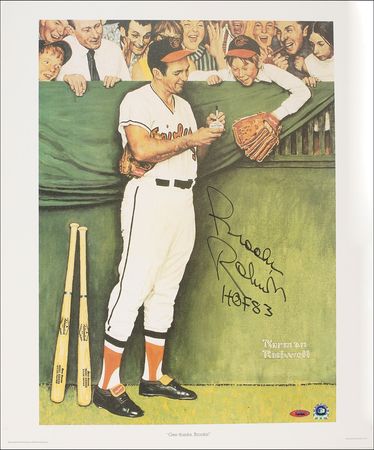 Lot #1256 Brooks Robinson Print and Letter - Image 1