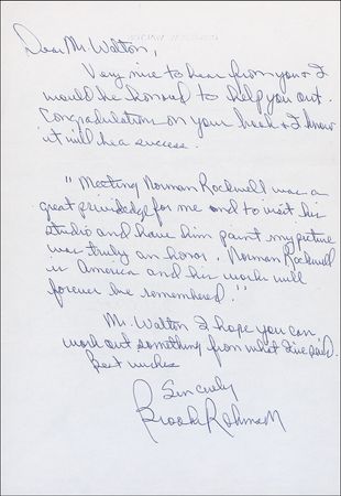 Lot #1256 Brooks Robinson Print and Letter - Image 2