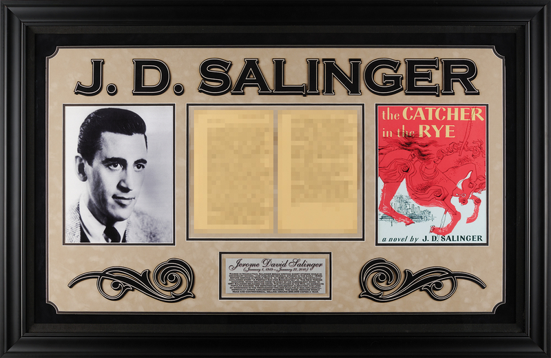 Lot 622 J. D. Salinger: Salinger writes of Eastern philosophy, nutrition, film and an “irritating and wearing, and probably hopeless” lawsuit