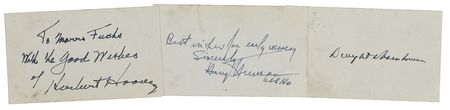 Lot #166 Presidents Signatures - Image 1