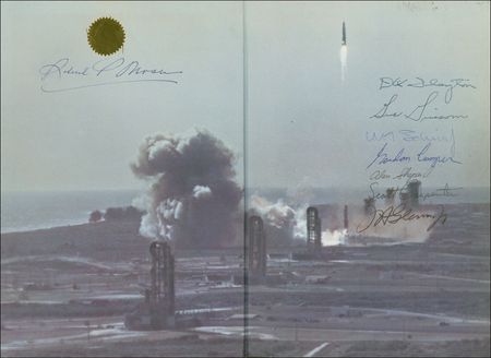 Lot #513 Mercury 7: The Mercury Seven astronauts sign an early history of their pioneering space program - Image 1