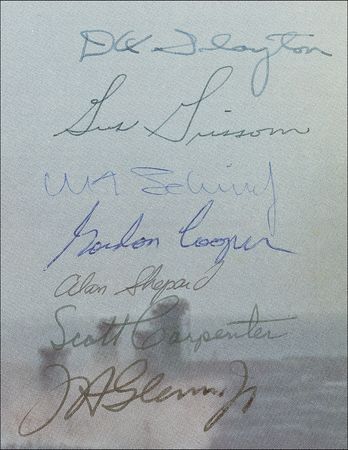 Lot #513 Mercury 7: The Mercury Seven astronauts sign an early history of their pioneering space program - Image 3