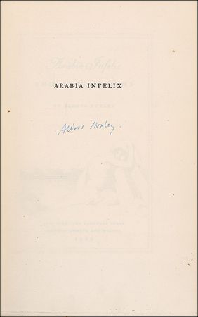 Lot #591 Aldous Huxley - Image 1