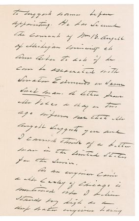 Lot #22 Grover Cleveland: Cleveland endorses the first step of the waterway that decades later would become the St. Lawrence Seaway - Image 3