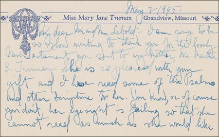 Lot #389 Mary Jane Truman - Image 1