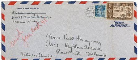 Lot #584 Ernest Hemingway: “Ernie” Hemingway sends Christmas wishes in 1940, the year of the release of For Whom the Bell Tolls - Image 1