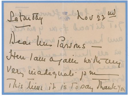 Lot #394 Wallis, Duchess of Windsor: Wallis receives flowers from infamous US gossip columnist Louella Parsons - Image 1
