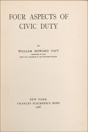 Lot #201 William H. Taft Book - Image 2