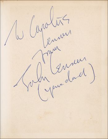 Lot #726 Beatles: John Lennon: With tongue-in-cheek, Lennon gives his ?daughter? a copy of his first book - Image 1