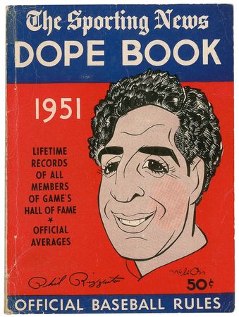 Lot #1239 Baseball Stars: Cobb and Greenberg join several other Hall of Famers in the 1951 Dope Book - Image 2