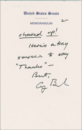 Lot #10 George Bush: In a rare note from his presidency, the 41st chief executive says “thanks for saving my life!!” in resolving “a massive screw-up” - Image 2