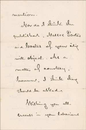 Lot #599 Henry Wadsworth Longfellow: “I have no objection whatever to you making use of any translations from the German ‘Poets and Poetry of Europe’” - Image 2