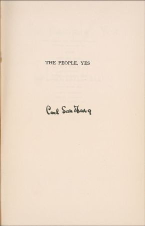 Lot #623 Carl Sandburg Book - Image 1