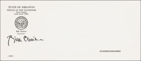 Lot #32 Bill Clinton Envelope