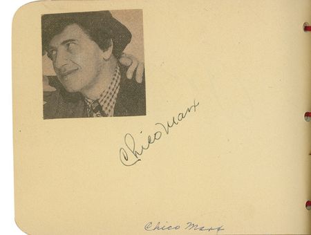 Lot #934 Autograph Album: Amazing array of 1930s Hollywood talent including Spencer Tracy, Chico Marx, and Lucille Ball - Image 7