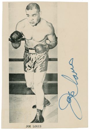 Lot #1323 Joe Louis Signed Photographs - Image 1
