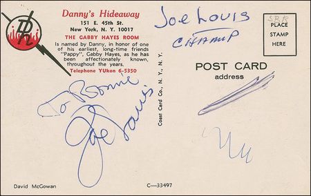 Lot #1323 Joe Louis Signed Photographs - Image 2