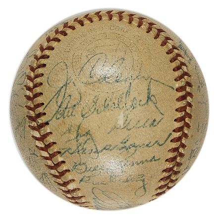 Lot #1350 NY Yankees Baseball - Image 1