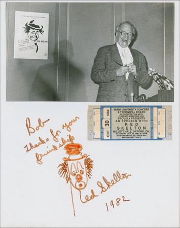 Lot #1173 Red Skelton Sketch - Image 1