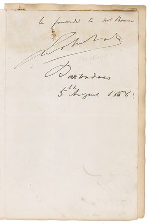 Lot #687 Louis Moreau Gottschalk Handwritten Letter Signed - Image 2