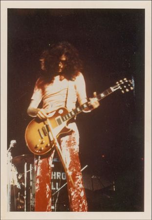 Lot #831 Led Zeppelin: Jimmy Page Signed Photograph - Image 1