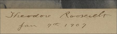 Lot #194 Theodore Roosevelt: Distinguished—and enormous—presidential pose of TR from the middle of his second term - Image 2