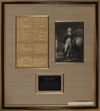 Lot #225 George Washington: Washington military discharge for a drum major an eight-year Army veteran of the Revolutionary War - Image 1