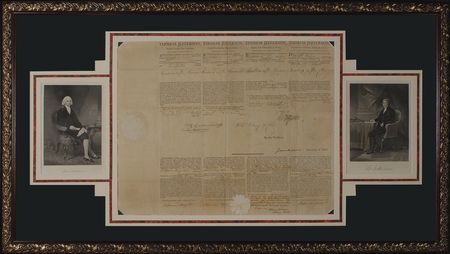 Lot #109 Thomas Jefferson and James Madison: Jefferson and Madison authorize an 1805 vessel sailing from the Port of New Orleans—bearing one of the most pronounced Jefferson signatures extant! - Image 1